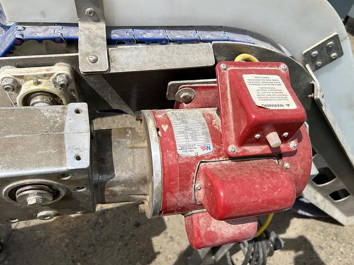 Used Conveyor, Belt, Incline, Cleated, Stainless Steel, 12", Nelson, 1 HP #C745229