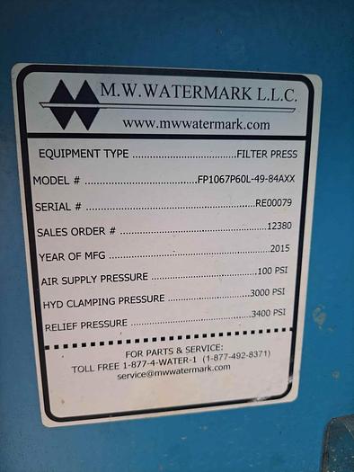 Used Filter, P&F, 42” x 42”, PPL, MW Watermark #S745133