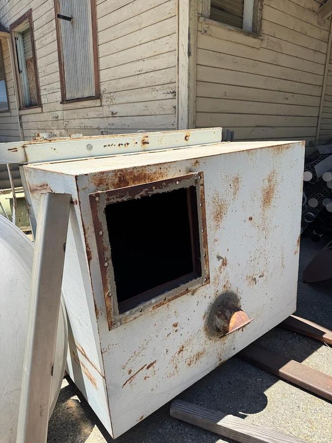 Used Hopper, 75 CF, C/st, 5' x 4' x 30", 45 Deg Cone, On Stand #S738432
