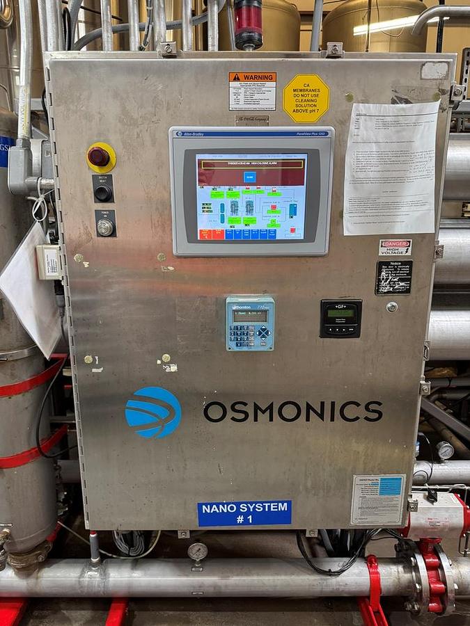 Used Filtration System, 300 GPM Nano Filtration & Permeate Storage, Osmonics/Promac/Aquafine, #5991631