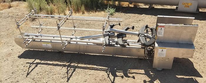 Used Filamatic 2-Head Cubitainer Filler and Capper with Conveyor #C744960