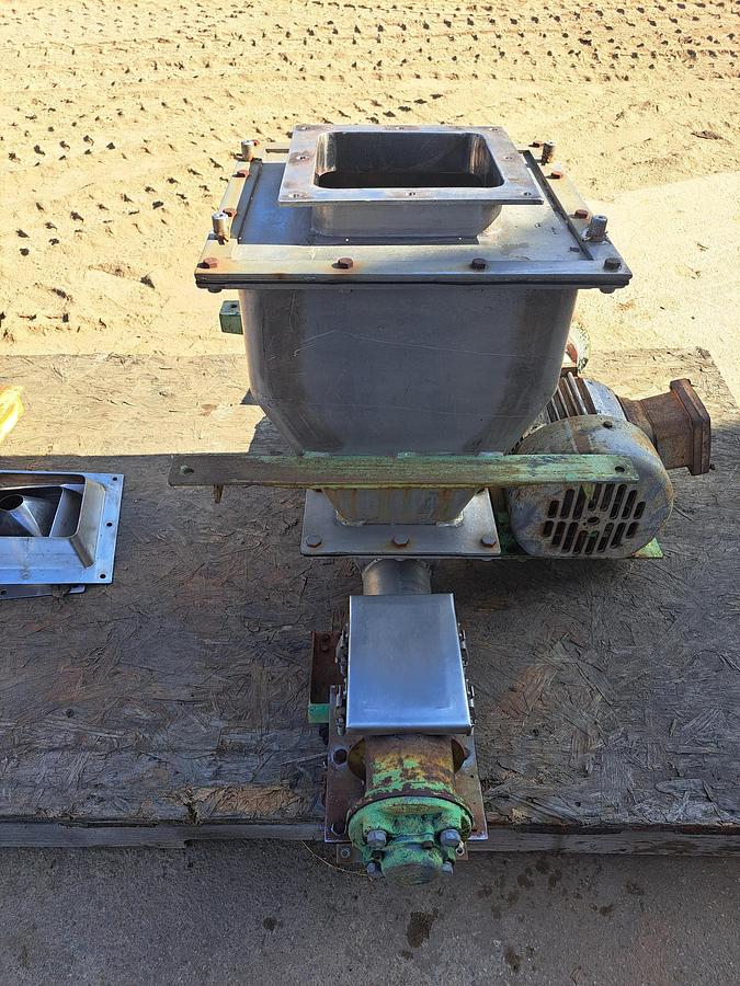 Used Feeder, Screw, 3" Diameter x 24" Long, Stainless Steel, 1 HP, #