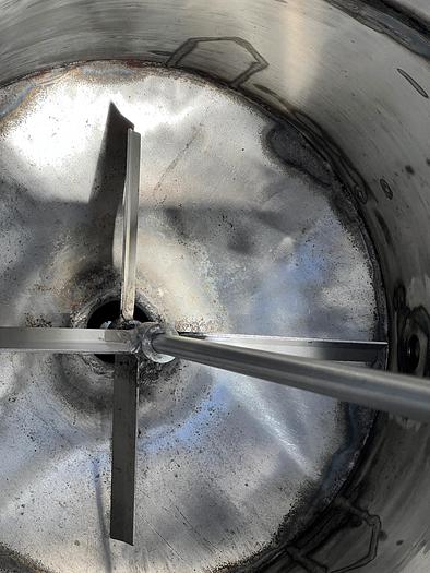 Used Tank, 100 Gallon, Stainless Steel, Agitated, Dish Bottom #S745084