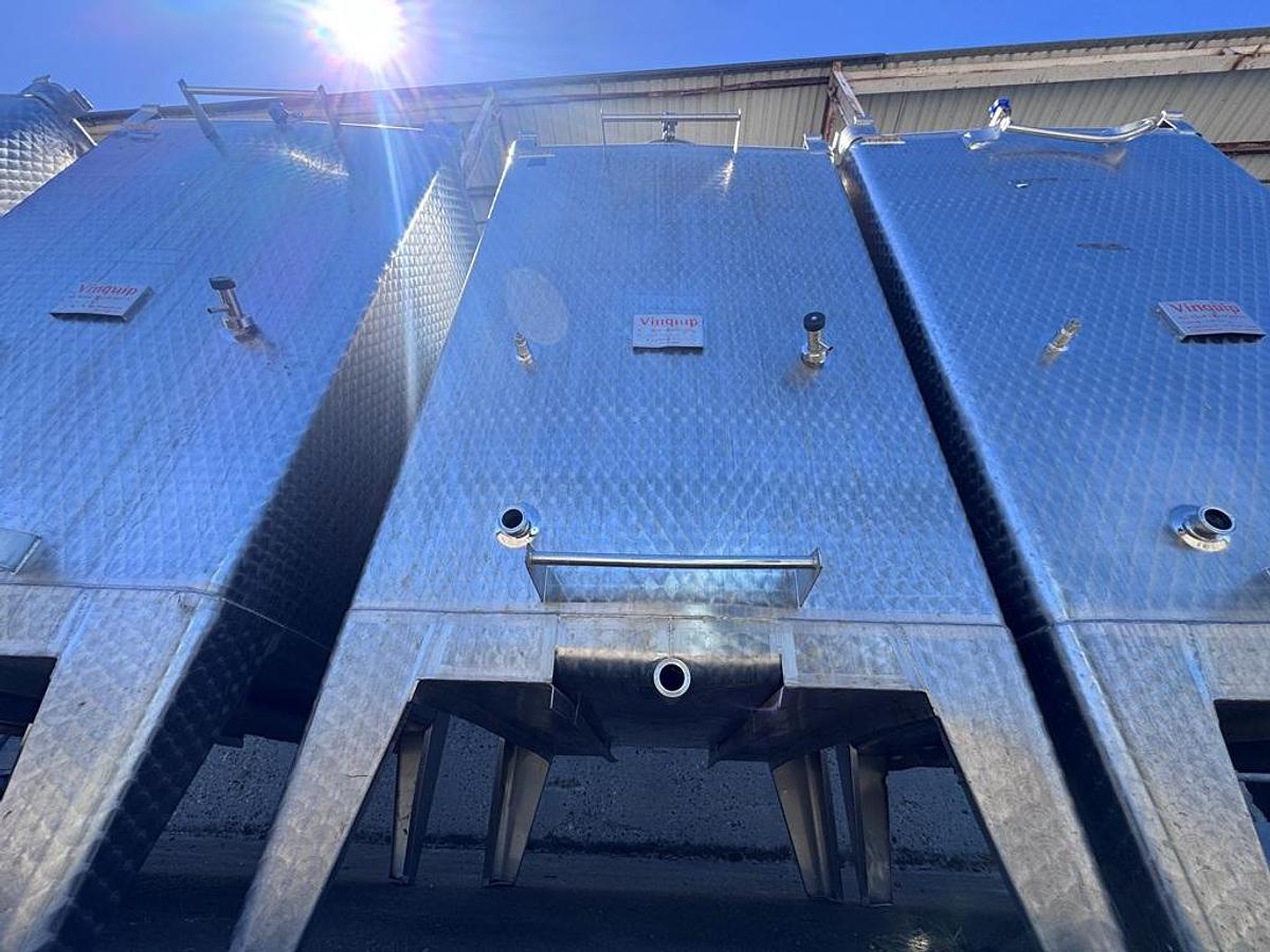 Used Tank, 529 Gallon, Stainless Steel Tote Tank, 48" x 48" Qty. - 4, #5991808