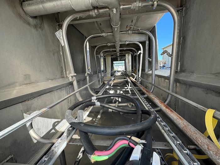 Used Washer, Crates, Trays, Stainless Steel, 24" x 21.5' Long, 2-Zone #S745476