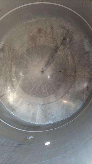 Used Tank, 5,000 Gallon, Stainless Steel, Agitated, 9’8" Diameter #S745310