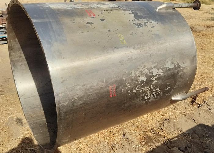 Used Tank, 2,000 Gallon, Stainless Steel, 6' Diameter X 10' High #S745313