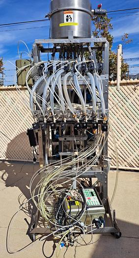 Used Filler, Bottle, 8-Head, Inline, ELF, Model CTRI-8, Pressure Filler #S745299