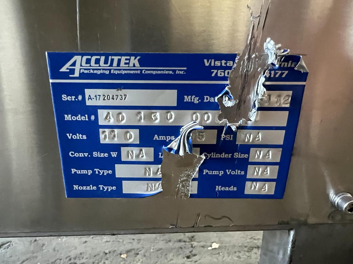 Used Labeler, Wrap, Hot Glue, Accutek, Labelette, Model 40-130-000 #5991443