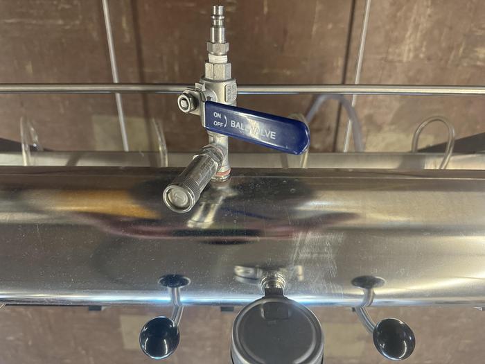 Used Filler, Bottle, Inline, 4-Head, Stainless Steel, Isobarometric Filling, #5991183