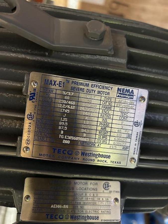 Used Tank, 2,775 Gallon, 304 Stainless Steel, Vertical, Equipromex, Waste Water Reactor, Agitated, 145 PSI, 2022, Unused, #5991579