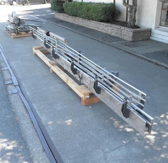 Used Conveyor, Belt, 6" X 25', S/st, Bottle Track, #S741839