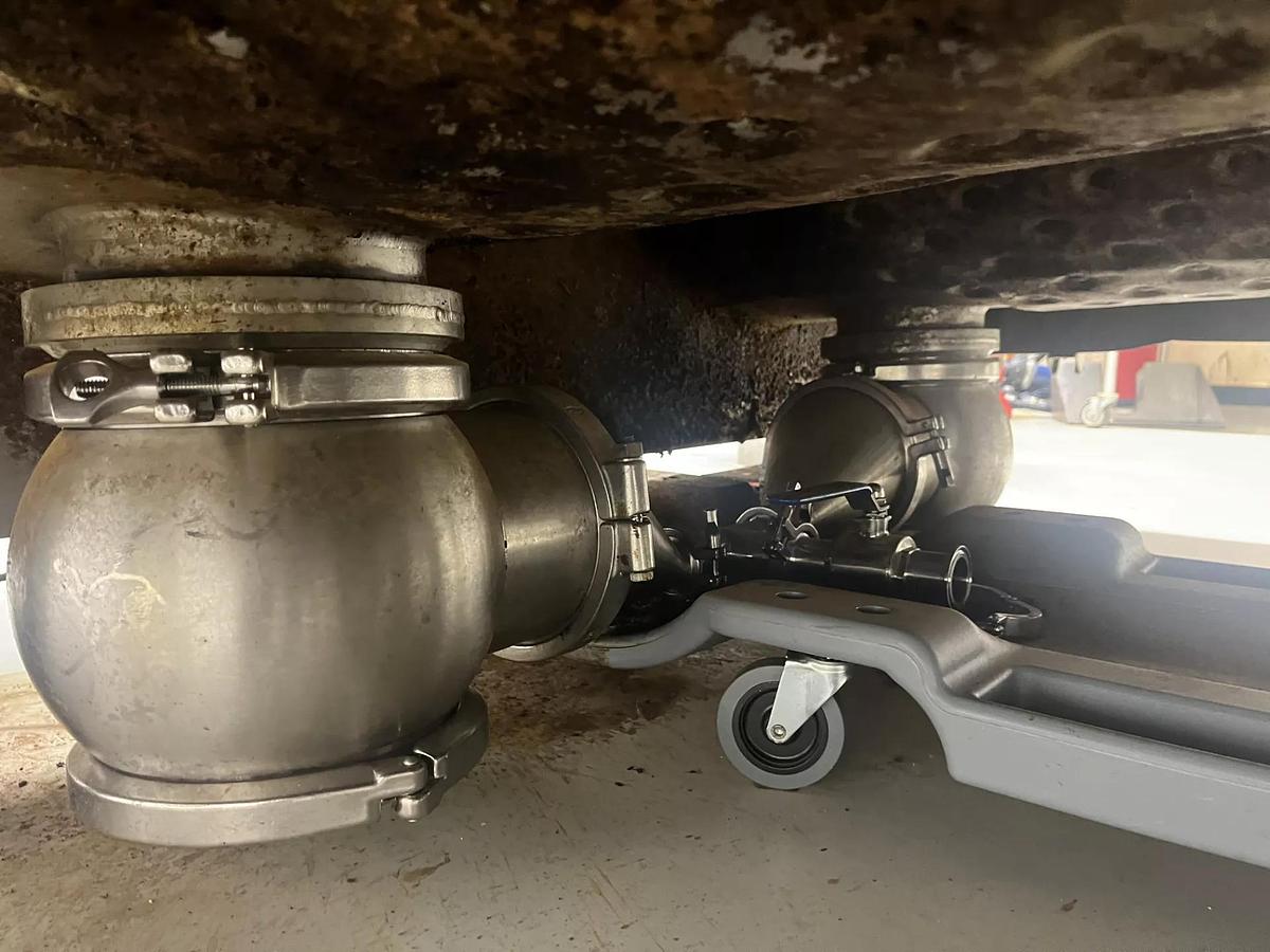 Used Mixer, Ribbon, 1100 Gallon, Dual Shaft, Stainless Steel, Jacketed, Food Mixer, 15 HP, 7500 lb, K6378, #5991750