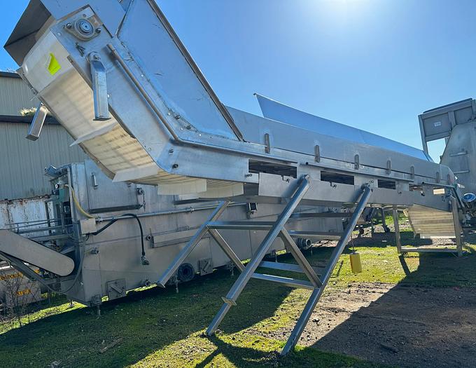 Used Conveyor, Belt, 26" X 20', Z-Frame, Cleated Belt, Washdown #S745472