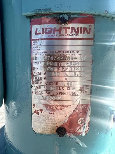 Used Reactor, 50 Gallon (200 Liters), 316L Stainless Steel, Jacketed, 45 PSI Internal, Agitated #S745438