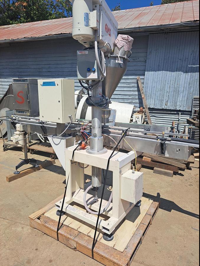 Used Filler, Auger, Inline, Single Head, AMS A-400, Stainless Steel, Automatic, #5991556