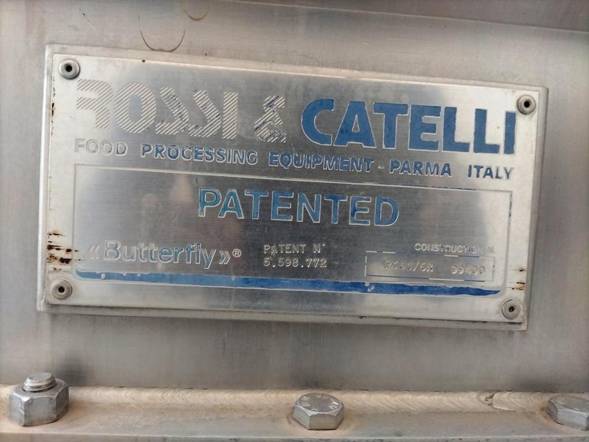 Used Pulper, Finisher, Rossi Catelli, Model P100/6R, Butterfly Turbo Juice Extractor, #5991913