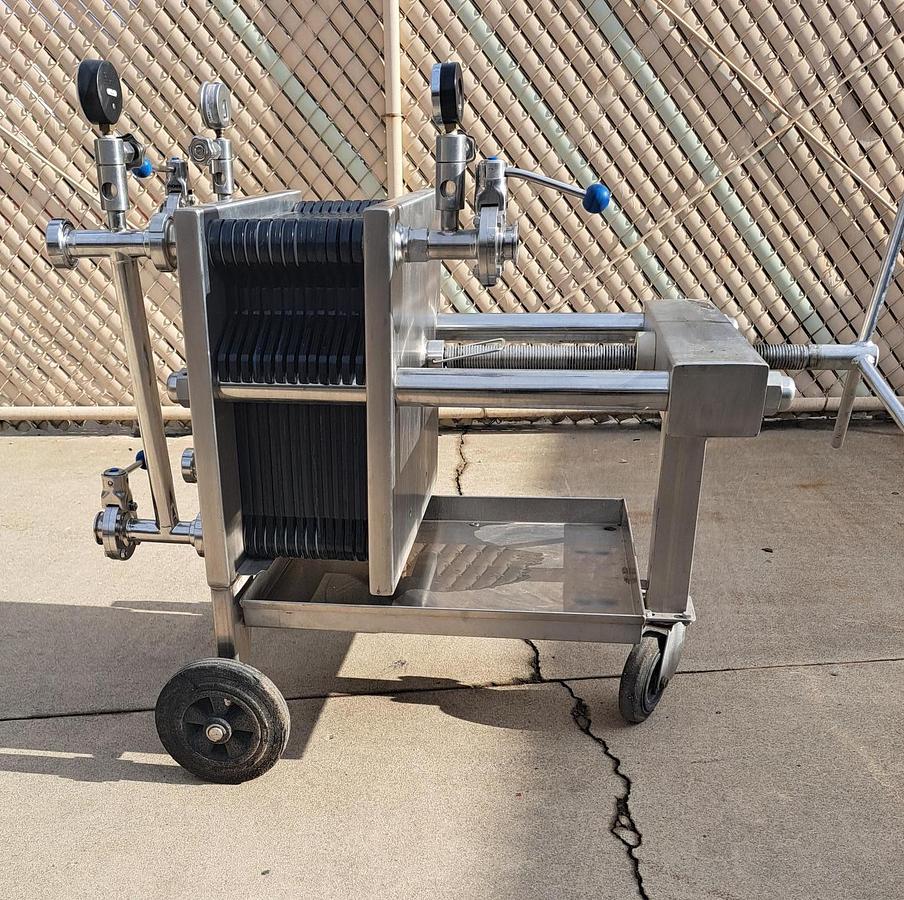 Used Filter Press, 400mm x 400mm (15.7" x 15.7"), Stainless Steel, Spadoni, Kappa, #5991567