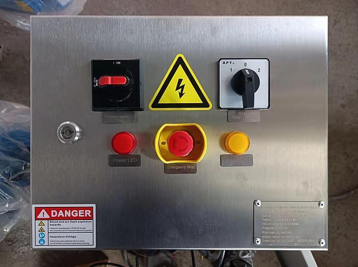 Used New 15 Cubic Foot Stainless Steel Ribbon Mixer, 5 HP