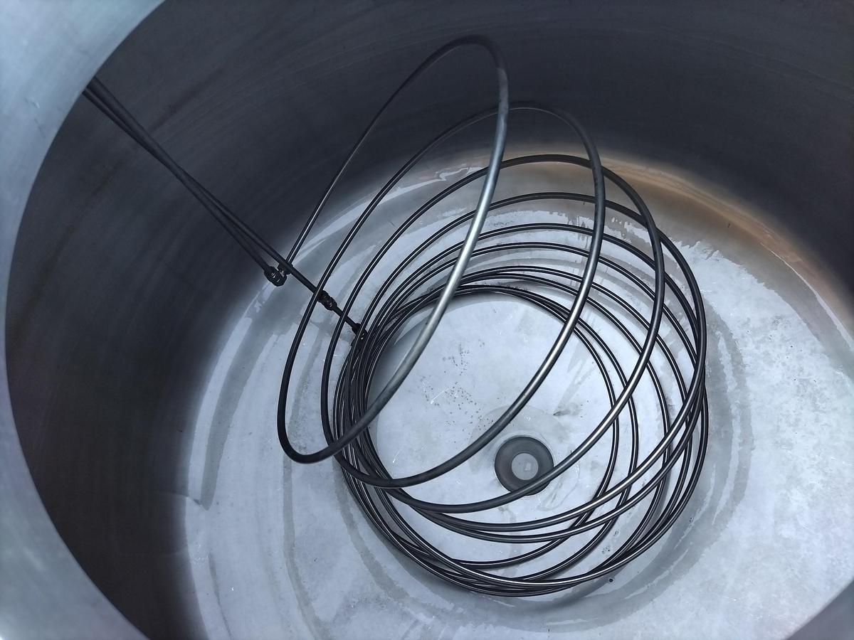 Used Tank, 198 Gallon (750-Liter), 316 Stainless Steel, 30 PSI, Internal Coil, Lee Industries, #5991485