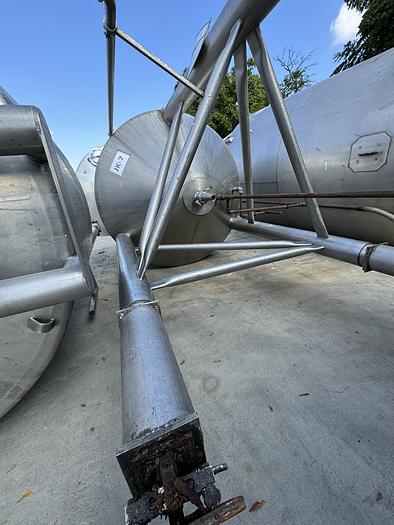 Used Tank, 1,700 Gallon, Stainless Steel, Double Agitation, Feldmeier, #5990996