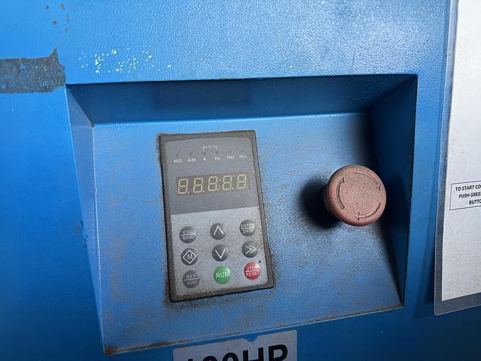 Used Compressor, Air, 100 HP, 440 CFM, 100 PSI, US Air Compressor, Screw, #5991331