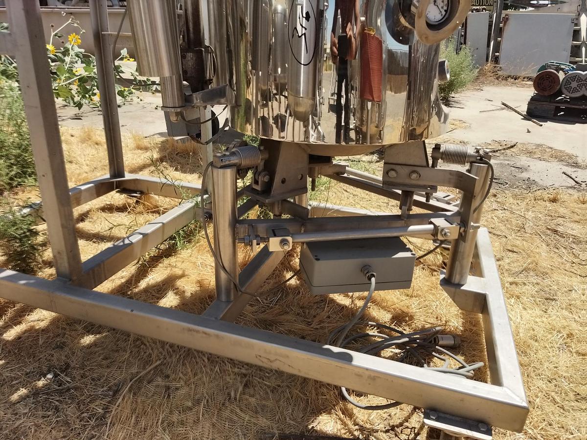 Used Tank, 26 Gallon (100 Liter), 316L Stainless Steel, Jacketed, 58 PSI, BV Speciaal Roestvrijstaal, #5991491