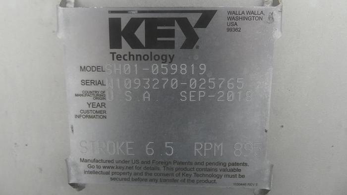 Used Conveyor, Vibratory, Key Technology, Model SH01-059819, #