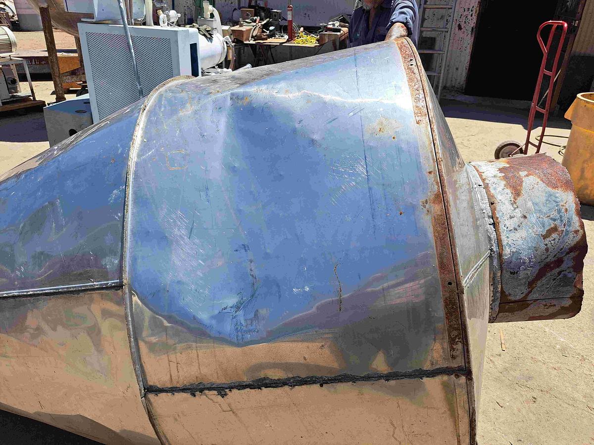 Used Separator, Cyclone, 54" X 9', S/st, Air, 6'10" Cone, 10" Disc #S737333