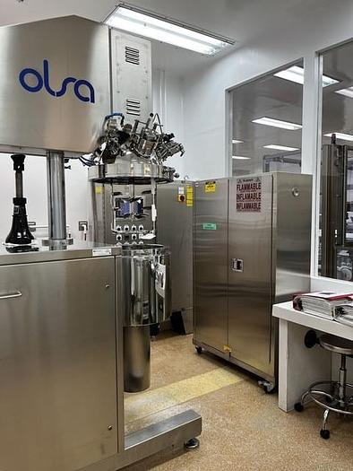 Used Mixer, High Shear, 50 Liter, Vacuum, Jacketed, Homogenizer, Olsa, #