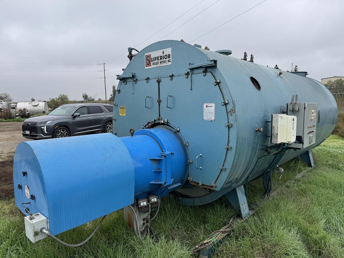 Used Boiler, 350 HP, 250 PSI, Superior, Firetube, Package System, #5991552