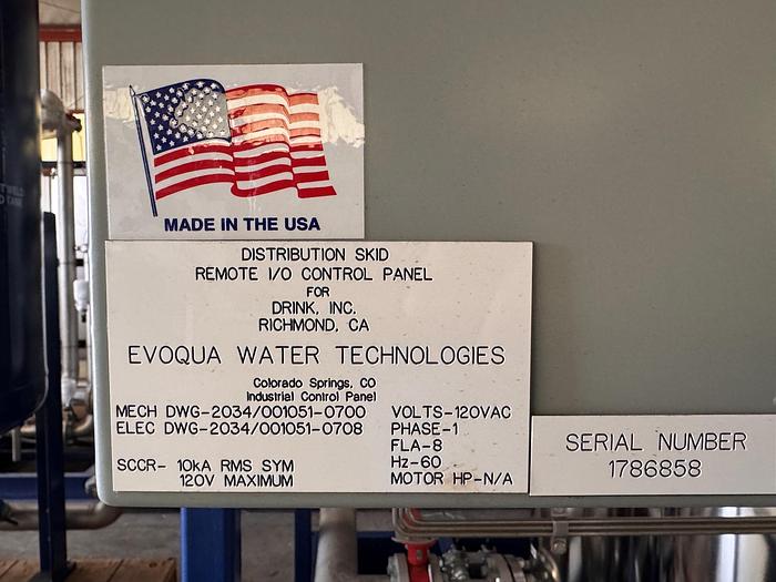 Unused Filter, Reverse Osmosis, RO/DI, Evoqua, Stainless Steel, High-Purity, #5991264