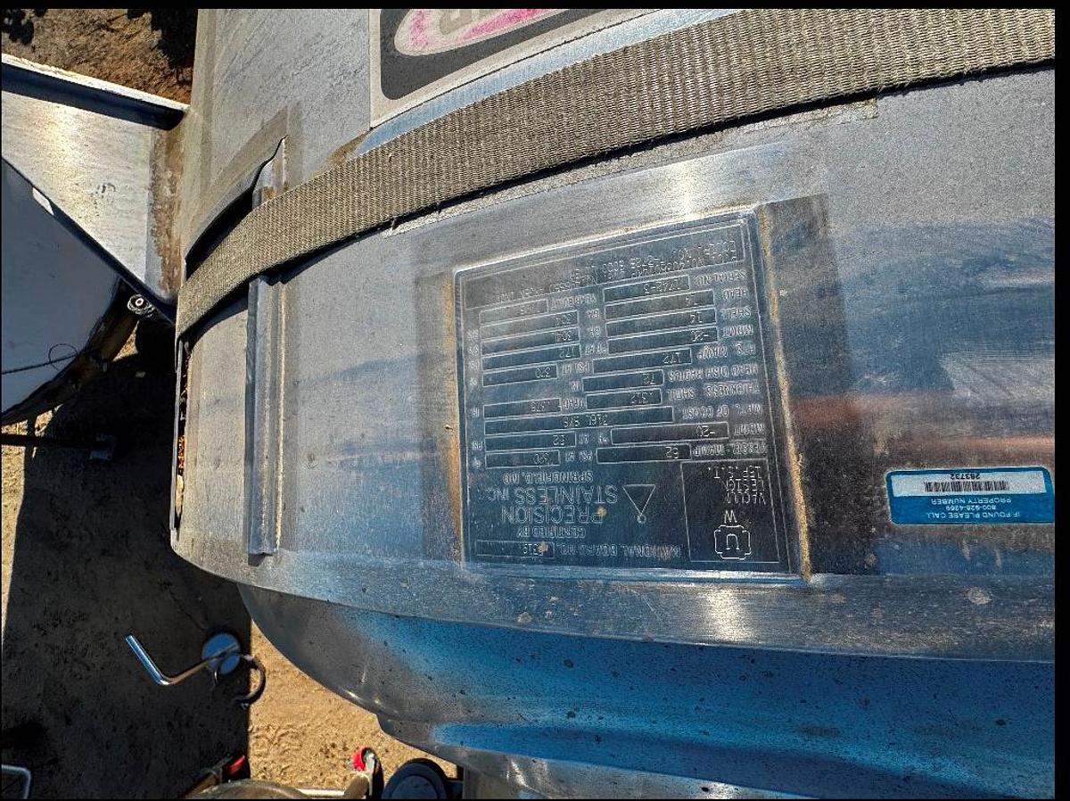 Used Tank, 1,320 Gallon (5,000 Liter), Jacketed, Agitated, 316L Stainless Steel, 100 PSI, #5991478