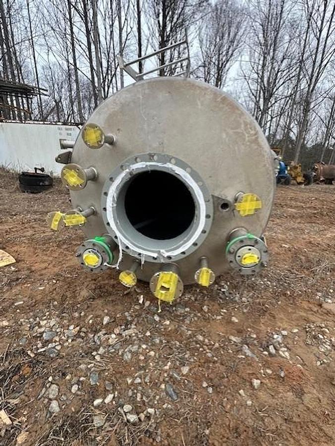 Used Tank, 1,739 Gallon, 316 Stainless Steel, Vertical, Dish Top & Bottom, #5991698