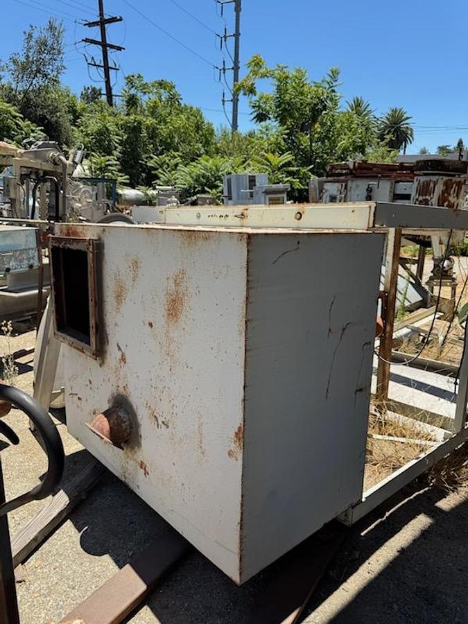 Used Hopper, 75 CF, C/st, 5' x 4' x 30", 45 Deg Cone, On Stand #S738432