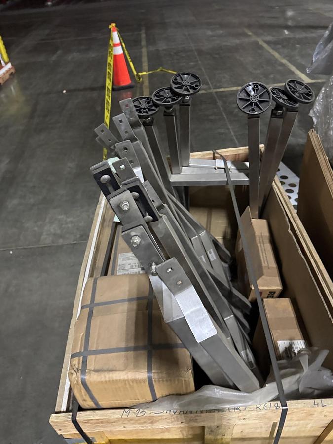 Unused Conveyor, Belt, Bottle Track, Stainless Steel, Alliance, 90’ Long, #5991711