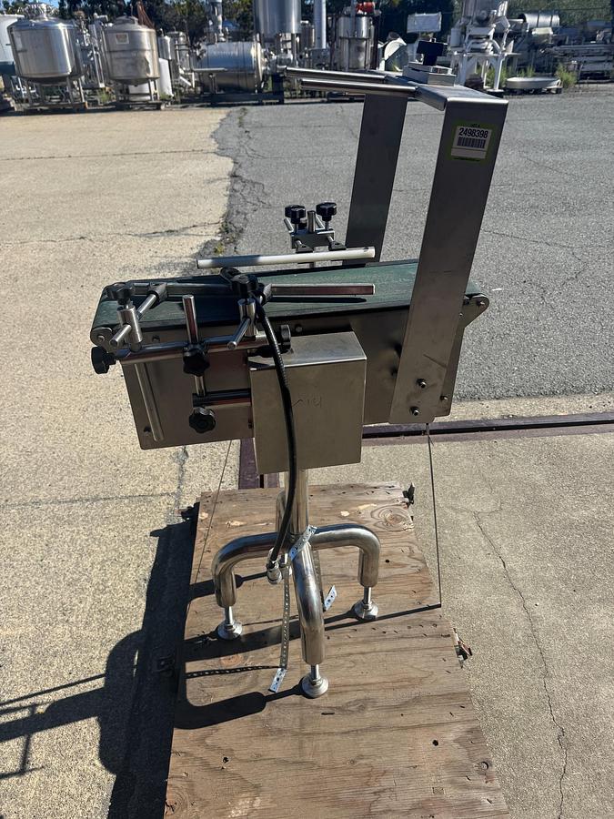 Used Conveyor, Belt, 5-3/4” X 21” & 25”,  (2) Belt Conveyors, Stainless Steel, #5991591