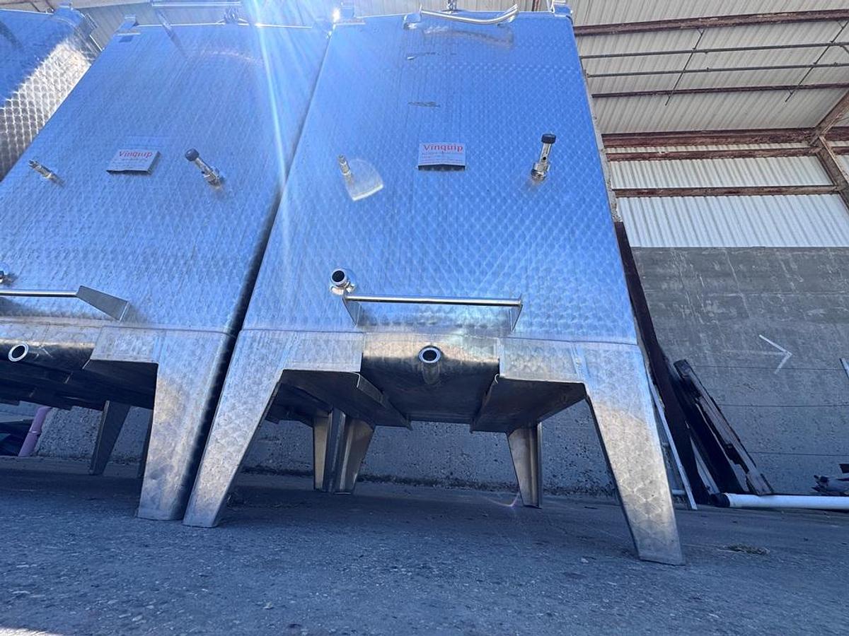 Used Tank, 529 Gallon, Stainless Steel Tote Tank, 48" x 48" Qty. - 4, #5991808