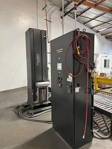 Used Wrapper, Pallet, Wulftec, WCA-SMART, Powered Roller Conveyor, #5991045