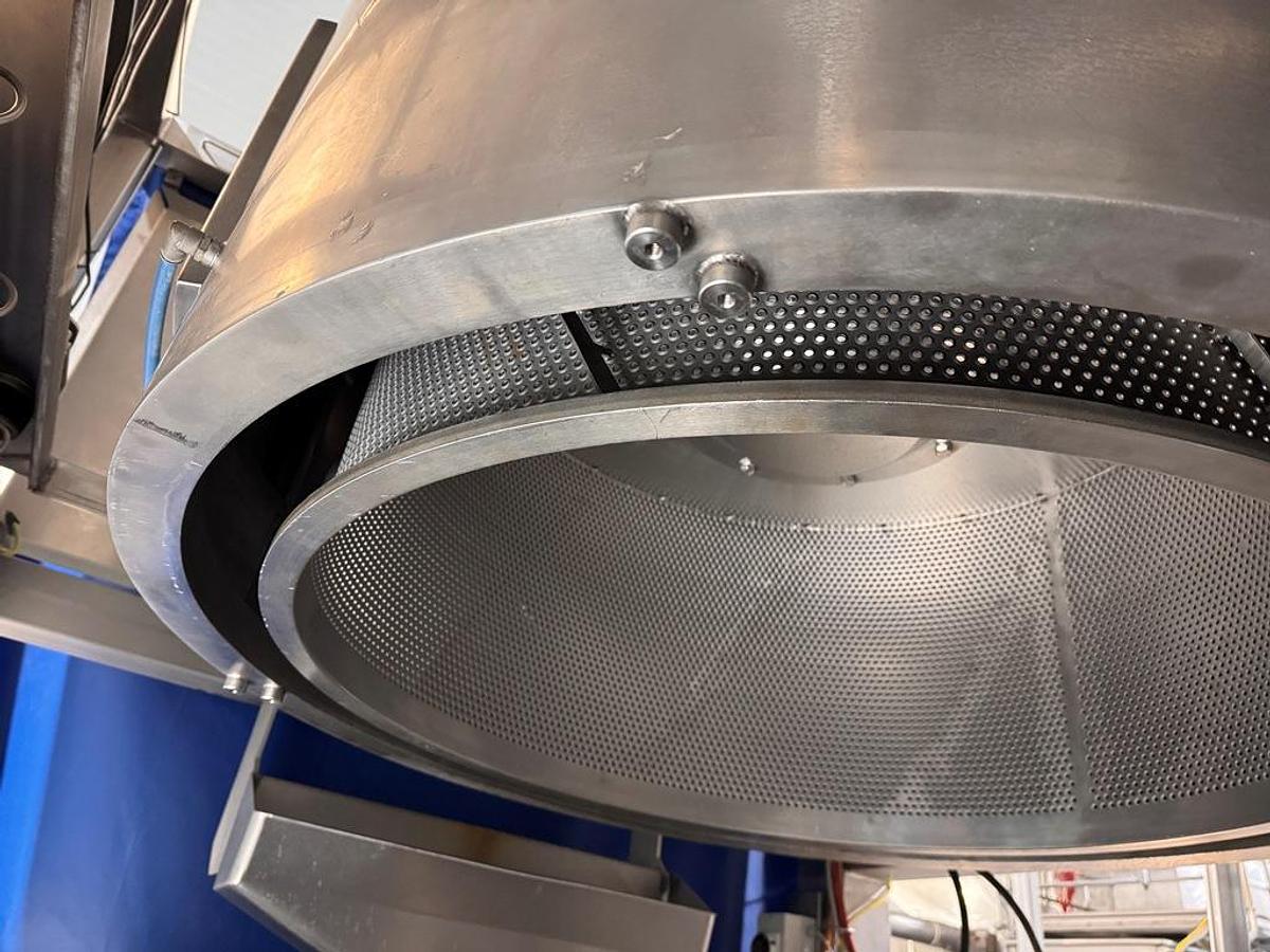 Used Centrifuge, Basket, 40" x 20", Turatti Spin Dryer, Model 1403.101.000.02, #5991840