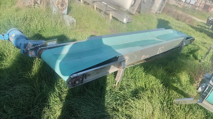 Used Conveyor, Belt, 20" X 152", Stainless Steel, FEC, 1/2 HP #C745225