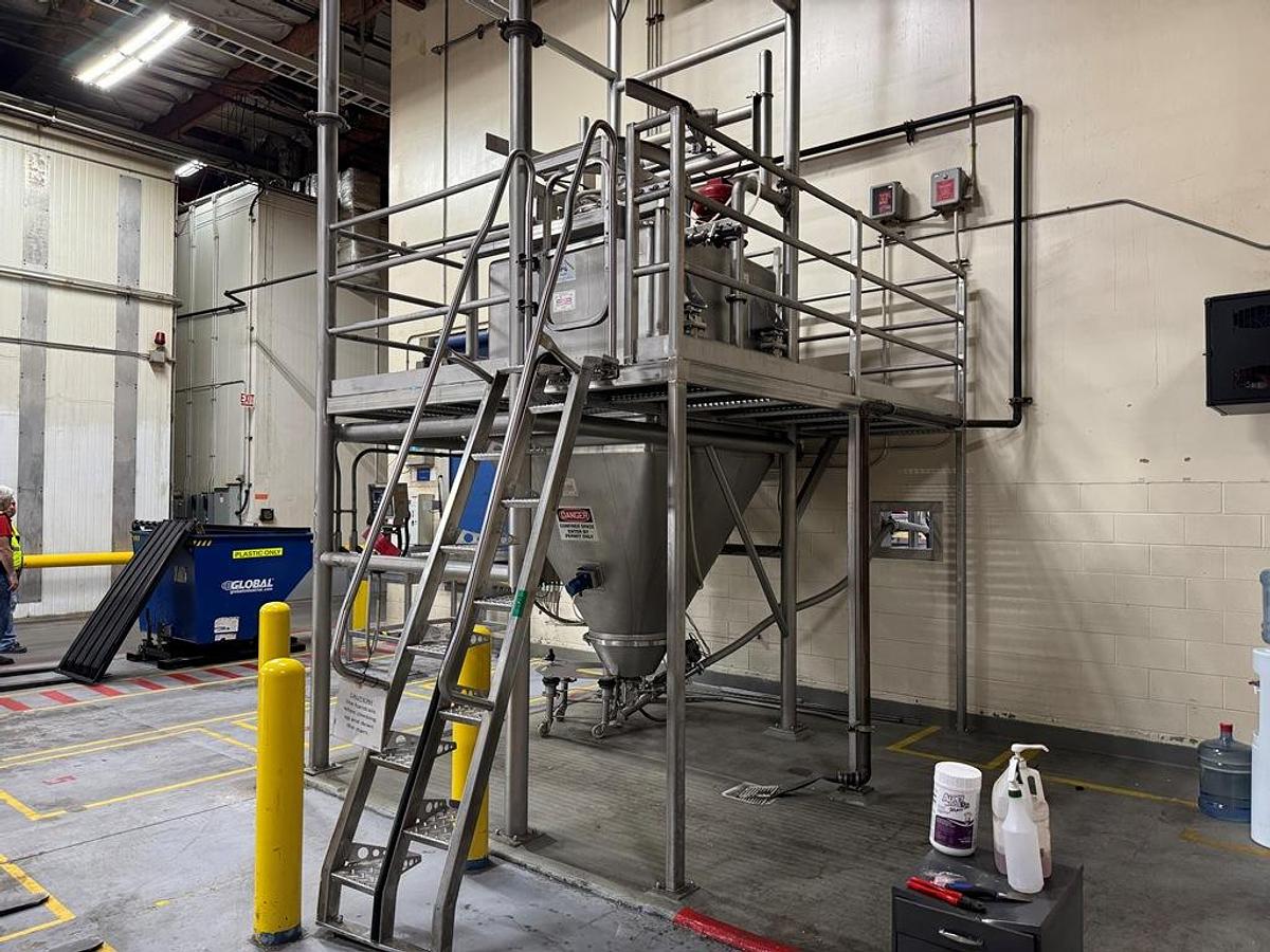 Used Sugar Receiving & Unloading System, Semi-Bulk / Rice Lake / Fristam, Stainless Steel, #5991615