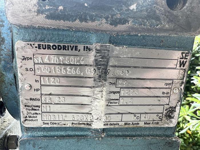 Used Conveyor, Belt, 14" x 19'6", Stainless Steel, Variable Speed, Incline #S744620