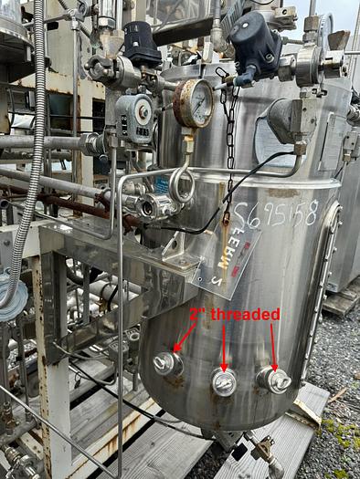 Used Fermenter, 45 Gallon, 316 S/st, Jkt, Agit, Mueller, System, #S695158