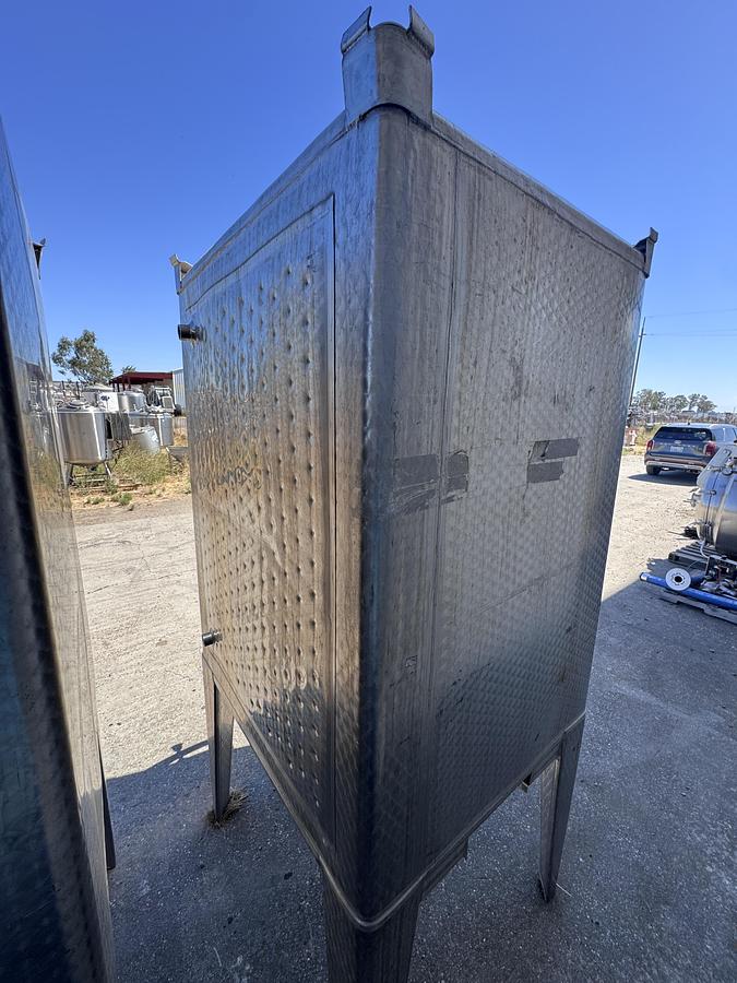 Used Tank, 529 Gallon, Stainless Steel Tote Tank, 48" x 48" Qty. - 2, #5991807