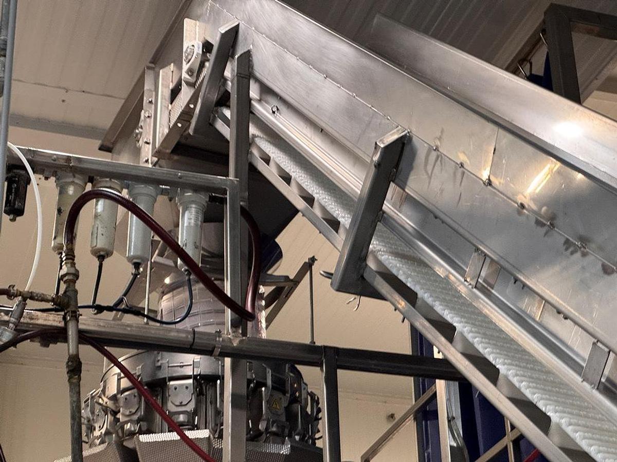 Used Filling Line, Bag, Ishida Combination Scale, Bosch SV 3800 Bagger, Elevator, Produce, #5991861