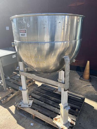 Used Kettle, 150 Gallon, S/st, Jkt, 40 PSI, Hamilton #S744889