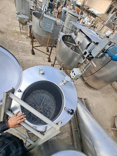 Used Tank, 400 Gallon, 316 Stainless Steel, Dome Top, Cone Bottom, Portable, #5991307