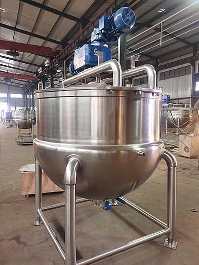 Used Kettle, 300 Gallon, 316 Stainless Steel , Jacketed, Double Motion, #5991830