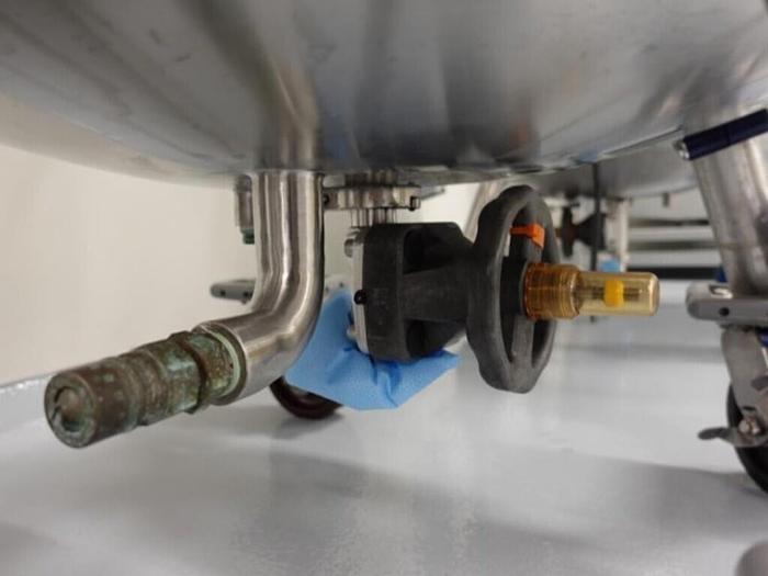 Used Reactor, 50 Gallon (200 Liters), 316L S/St, Jacketed, 45 PSI Internal, Agitated #S745437